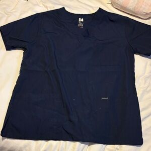 Medium size Men's Navy Blue Scrub Top